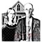 Deep Red Stamps American Gothic Rubber Cling Stamp 3 x 3.1 inches